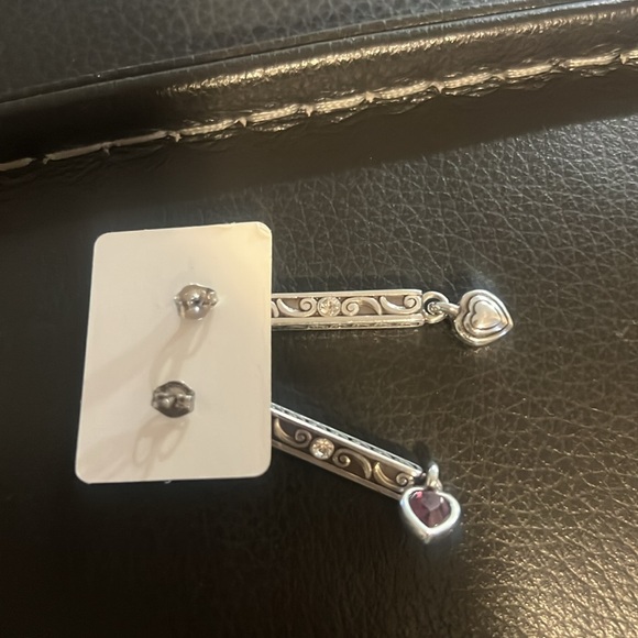 Brighton Dangle earrings with purple Crystal. - Picture 4 of 8